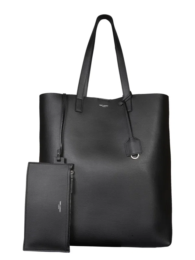 Saint Laurent Shoulder Bag — Black Domesticated Calf Leather in Black Calfskin from HEWI