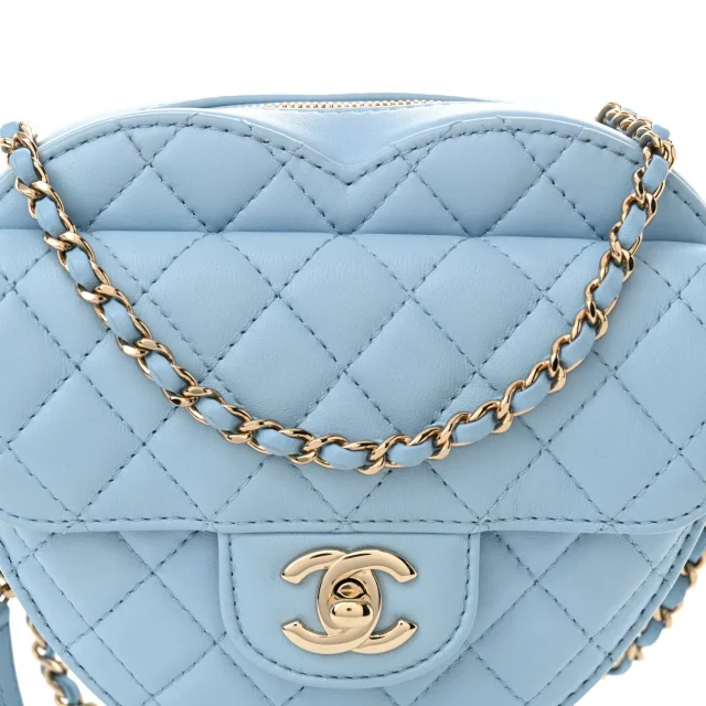 Chanel Quilted CC in Blue Lambskin from FASHIONPHILE, photo 8 of 10