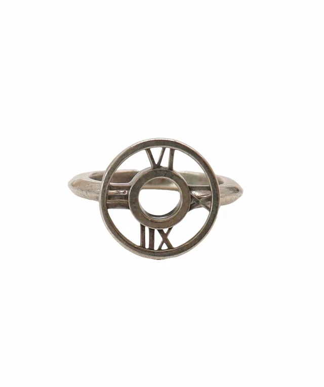 Tiffany & Co. Atlas Ring Sterling Silver 925 in Silver Leather from Luxury Promise