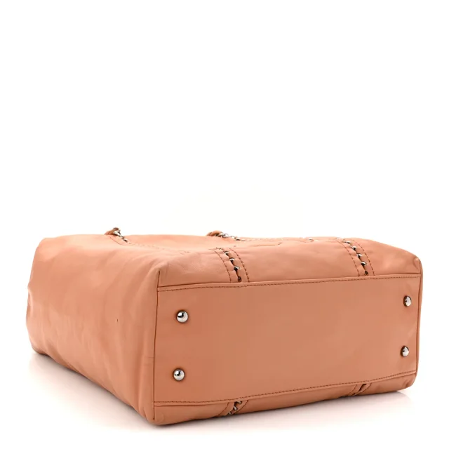 Chanel Smooth Calfskin Luxe Ligne Tote Dark Beige in Beige Calfskin from FASHIONPHILE, photo 4 of 11