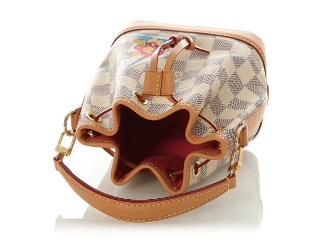 Louis Vuitton Damier Azur Vivienne Sac Nano Noé in Canvas from Ann's Fabulous Finds, photo 7 of 9
