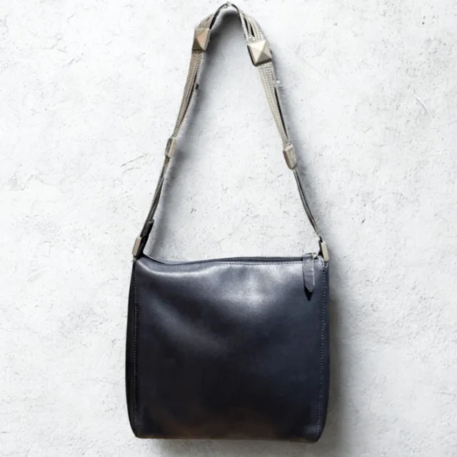 Versace Vintage Black Silver Chain Bag from Revivre