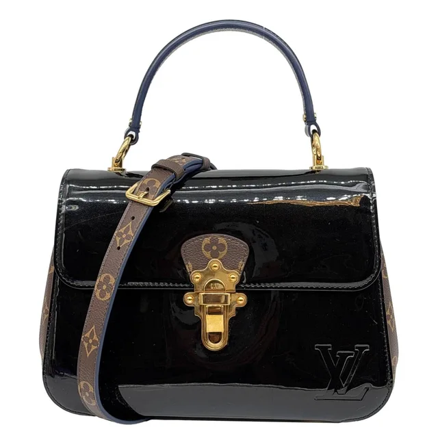Louis Vuitton Cherrywood PM Patent Leather Shoulder Bag Black in Black Patent leather from Dallas Designer Handbags