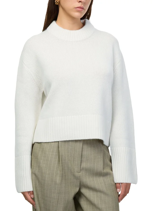LISA YANG Sony cashmere round-neck sweater in White 100% cashmere, photo 4 of 6 from 24S (US)