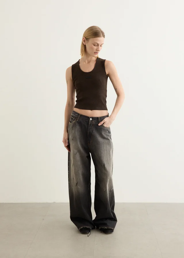 Fear of God Essentials Women's Rib Tank in Brown from Incu, photo 1 of 1