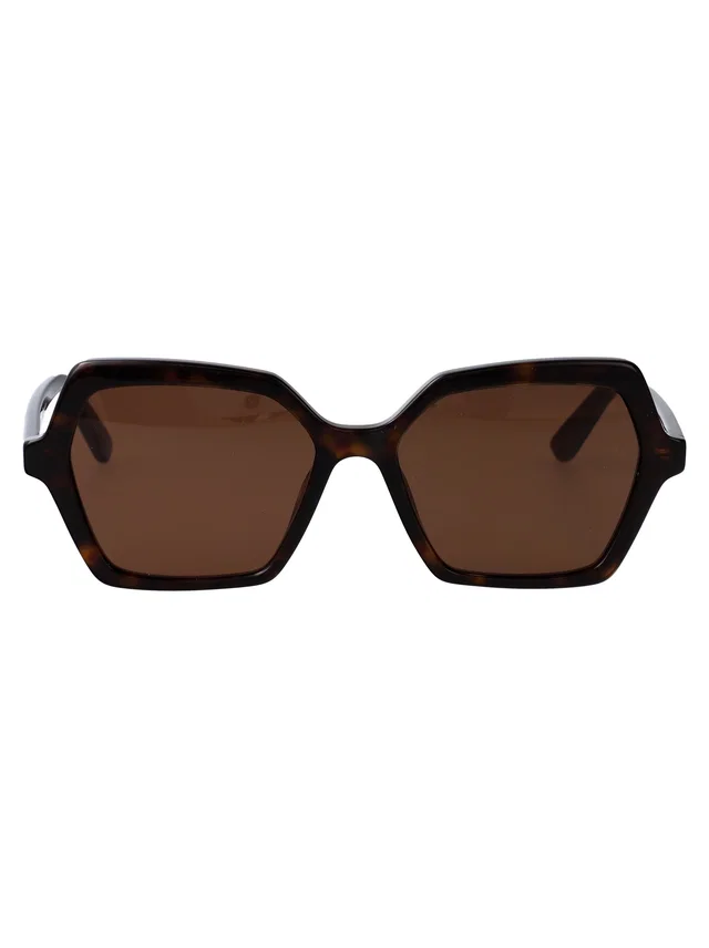Alexander McQueen Am0537s Oversized Acetate Sunglasses — Brown in Brown from HEWI