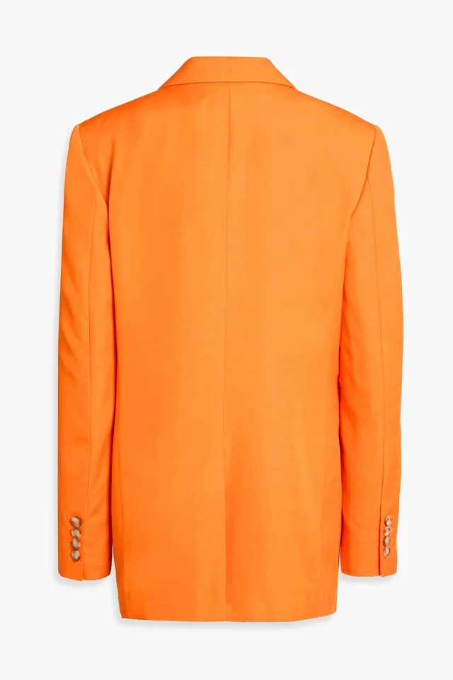Stella McCartney Double-Breasted Slub Woven Blazer, photo 2 of 3 from THE OUTNET