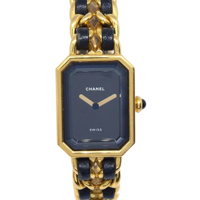 Chanel Premiere Watch Gold #L in Gold Leather from AMORE Vintage Tokyo