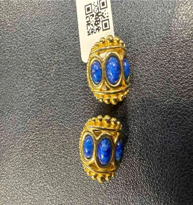 Dior Lapis Lazuli Ear Clips from Luxury Promise
