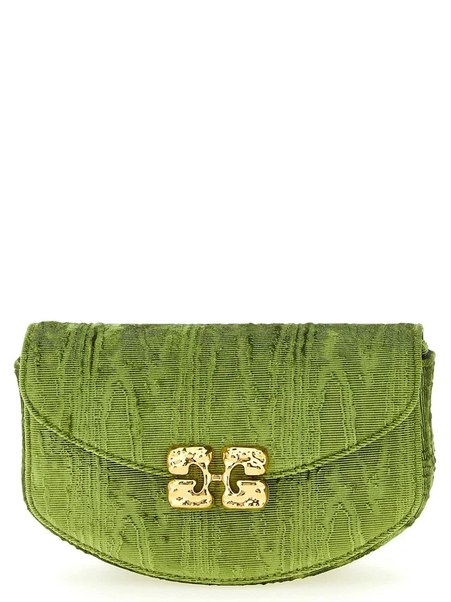 GANNI Wallet — Green Moiré Velvet in Green Velvet from HEWI