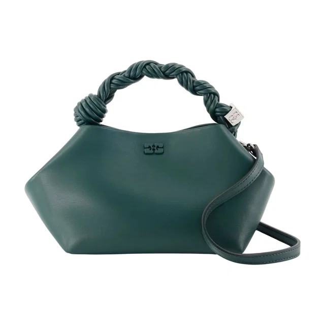 GANNI Bou Shoulder Bag — Green Synthetic in Green from HEWI