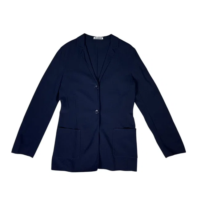 Jil Sander Made In Italy Navy Blue Blazer, Men's (Size 36r) in blue Wool from Grailed