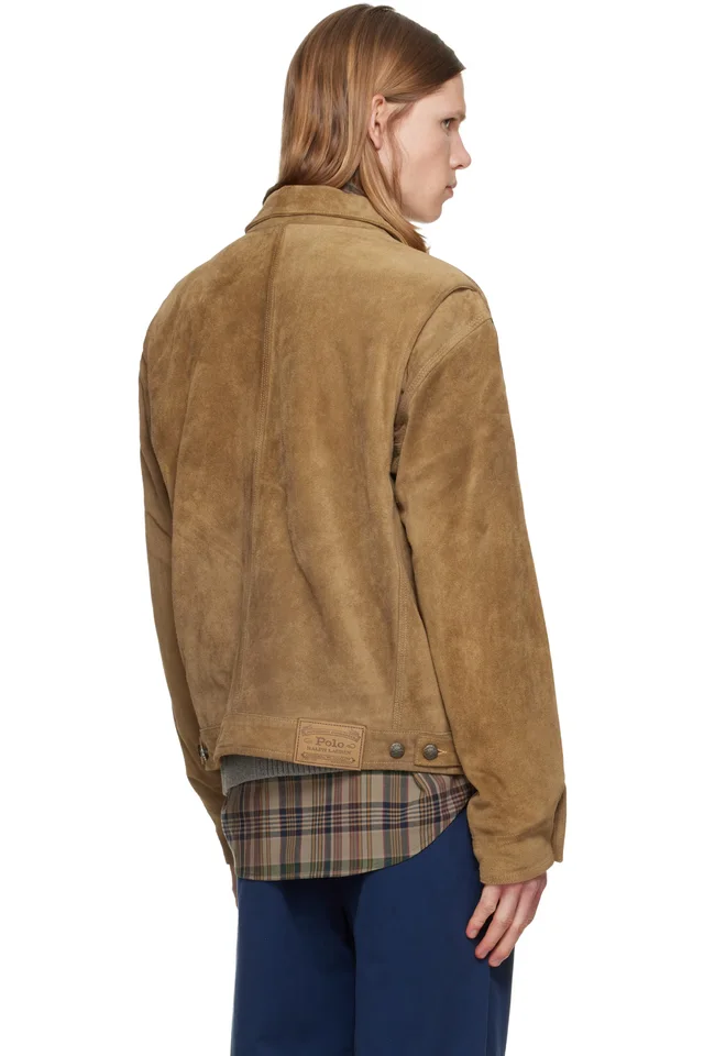 Polo Ralph Lauren Brown Suede Jacket, photo 3 of 4 from SSENSE