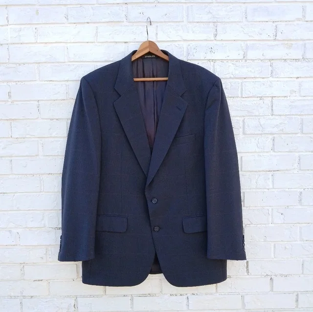 Burberry Vintage Burberrys' Wool Sport Coat Navy in blue Wool from Poshmark
