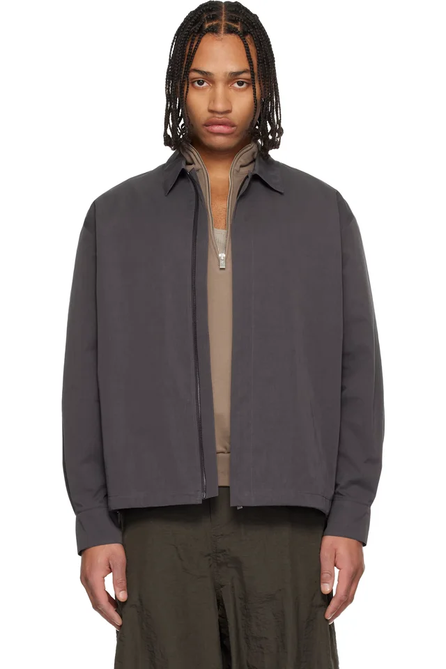 LE17SEPTEMBRE Gray Zip Shirt, image 1 of 1 from SSENSE