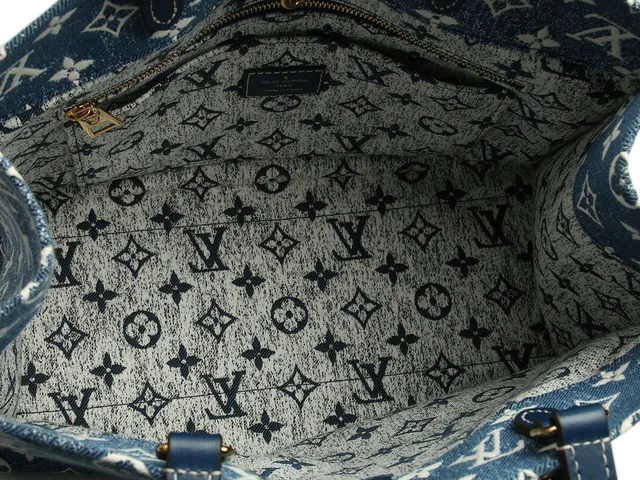 Louis Vuitton Monogram Denim Onthego MM in Blue Denim from Ann's Fabulous Finds, photo 9 of 10