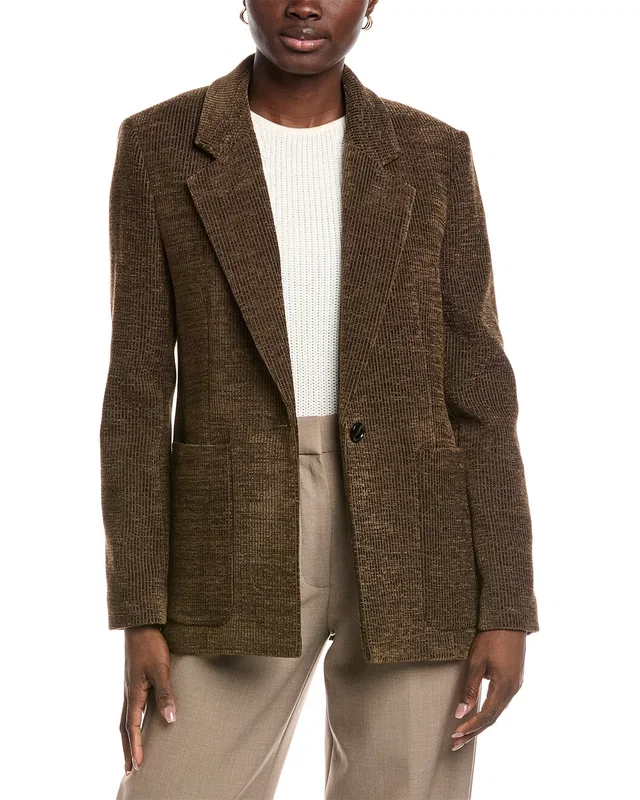 Hugo Boss Wool-Blend Blazer in //asset1.ruecdn.com/images/sw/141531/1415315026_RLSW_green multi.jpg, image 1 of 1 from Rue La La