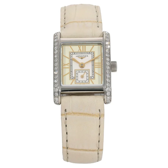 Longines Mini DolceVita L5.200.0 21.5mm Stainless Steel Watch in Leather from H&T