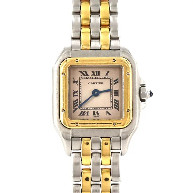 Cartier Panthere SM Stainless Steel Yellow Gold Quartz Watch in Yellow from The Reluxe