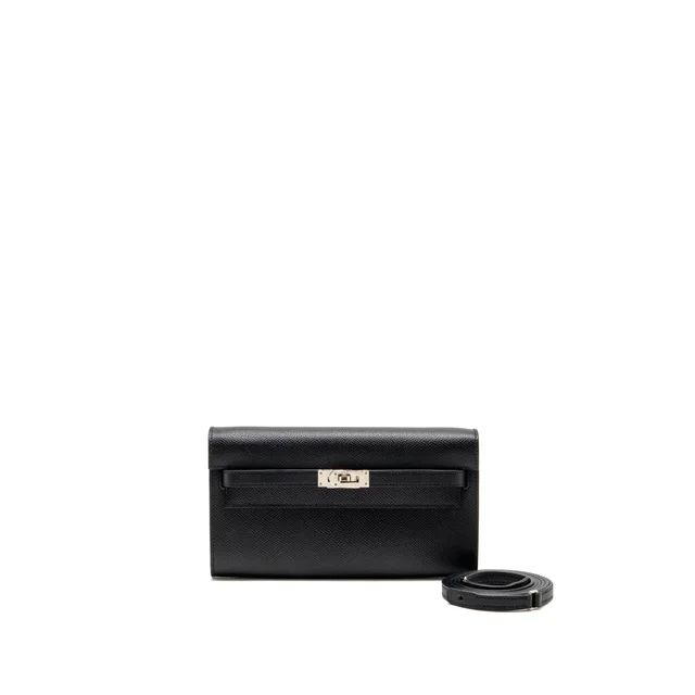 Hermès Kelly to Go Epsom Black SHW Stamp U in Black Epsom leather from EMIER