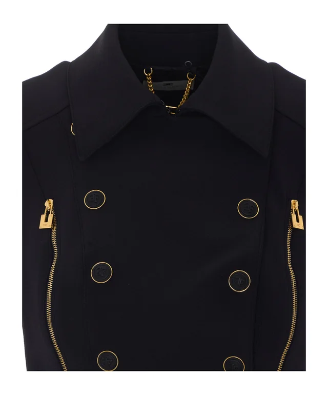 Elisabetta Franchi Zip Detail Tailored Jacket, photo 6 of 6 from SENSER