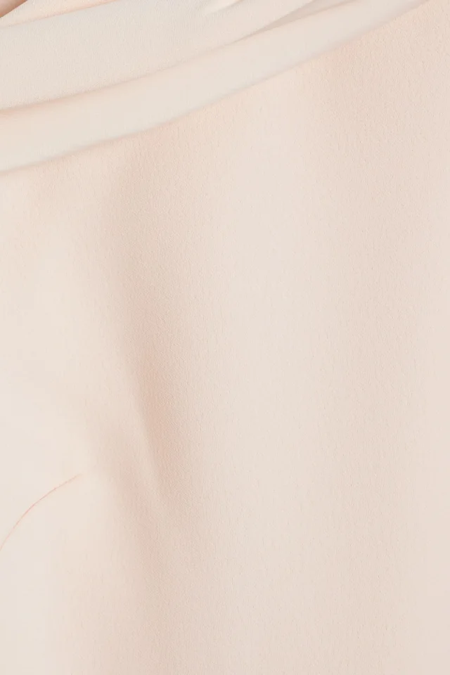 Badgley Mischka One-Shoulder Draped Crepe Dress, photo 4 of 4 from THE OUTNET