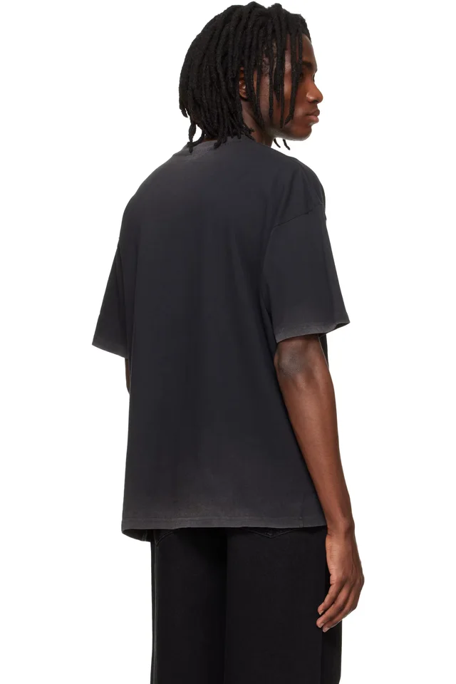 Represent Black 'Thoroughbred' T-shirt, photo 3 of 4 from SSENSE