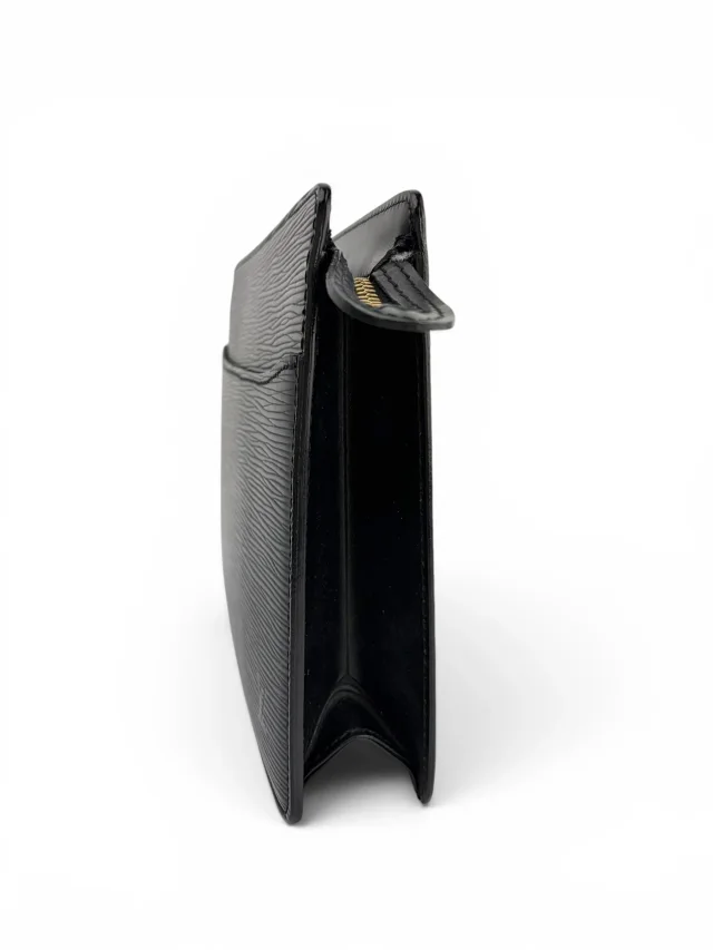 Louis Vuitton Black Epi Vintage Zip Top Clutch in Black Leather from Season 2 Consign, photo 2 of 10