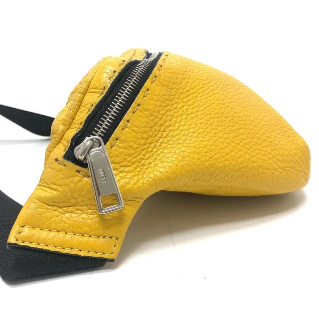 Fendi Waist Bag Selleria Crossbody Leather Yellow in Yellow Leather from The Reluxe, photo 2 of 2
