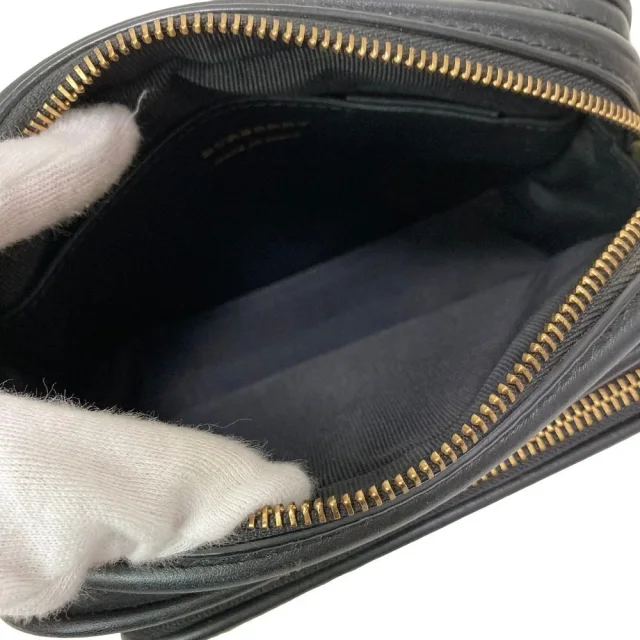 Burberry Cotton Canvas Leather Shoulder Bag in Canvas from LuxUness, photo 7 of 16
