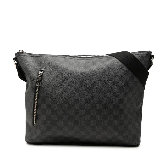Black Louis Vuitton Damier Graphite Mick MM Crossbody Bag in Black Canvas from Designer Revival