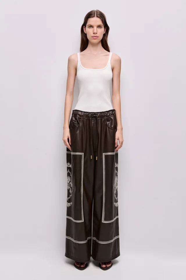 AJE Lotus Pant in Brown from Aje, photo 1 of 1