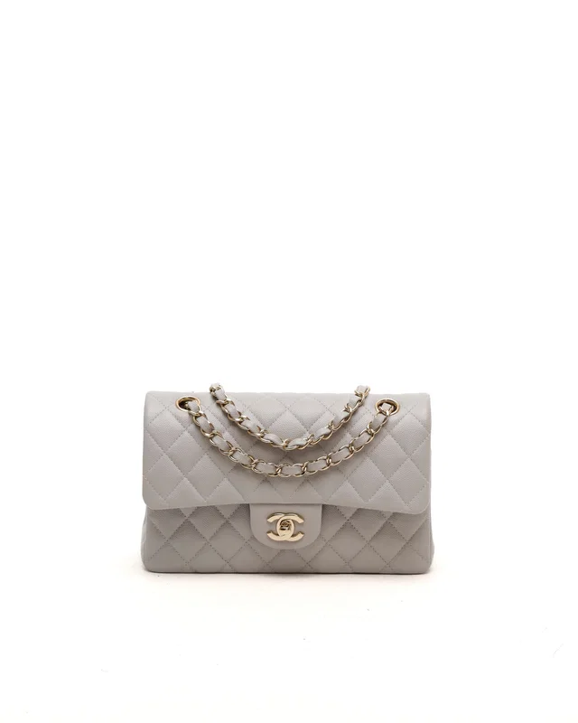 Chanel Classic Caviar Small Double Flap Bag in Caviar leather from A Retro Tale