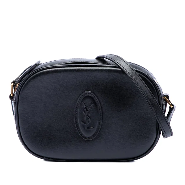 Black Saint Laurent Calfskin Monogram Le 61 Camera Bag in Black Calfskin from Designer Revival