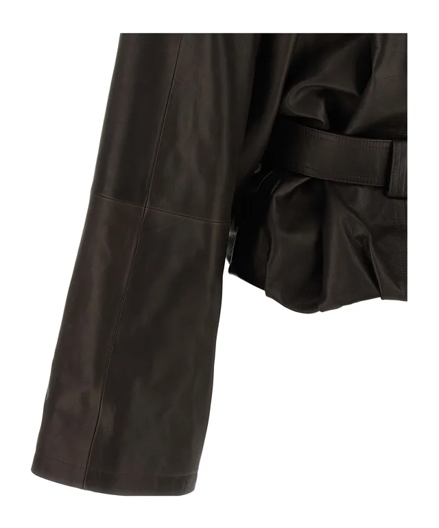Magda Butrym Long-sleeve leather jacket, photo 4 of 4 from SENSER