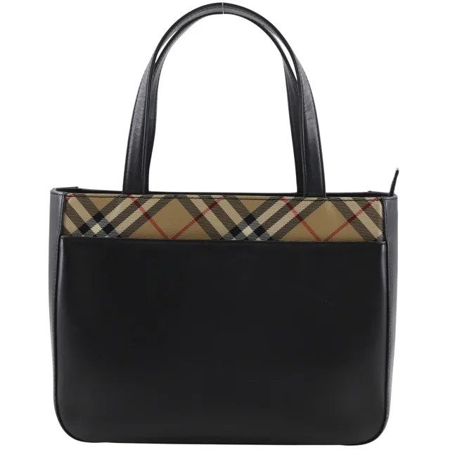 Burberry Leather Nylon Canvas Tote Bag in Canvas from LuxUness
