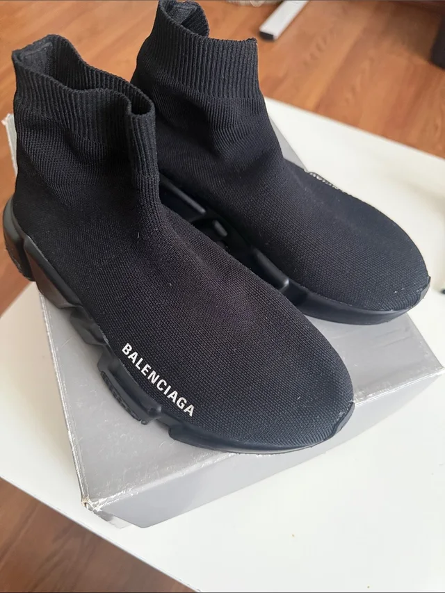 Balenciaga Sock-Style Speed Trainer Sneakers in black from Poshmark
