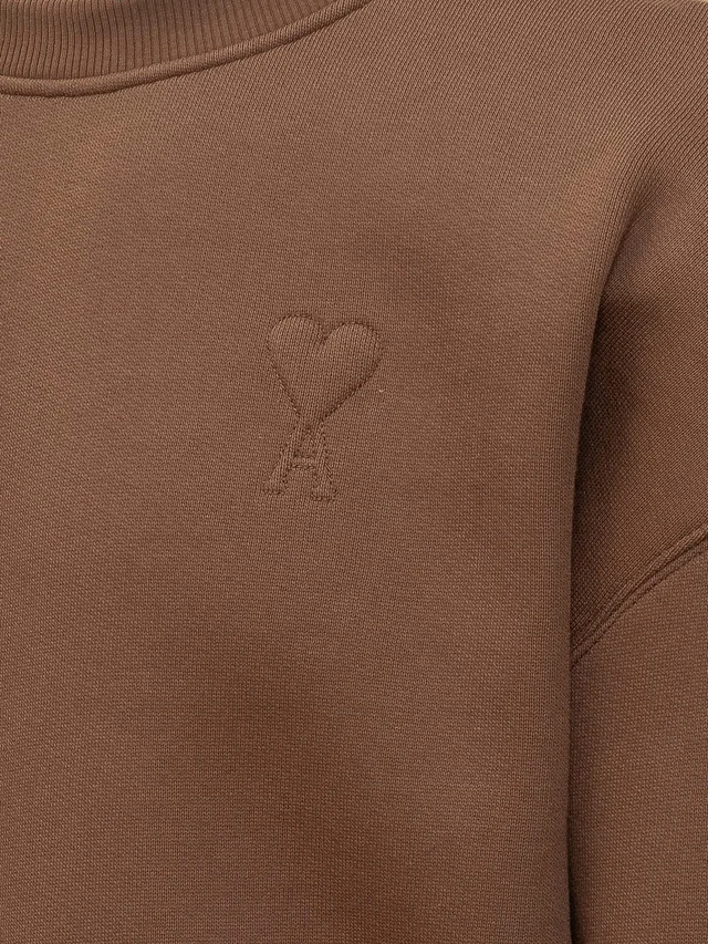 Ami Paris Ami De Coeur Logo Embossed Sweatshirt, photo 4 of 4 from SENSER