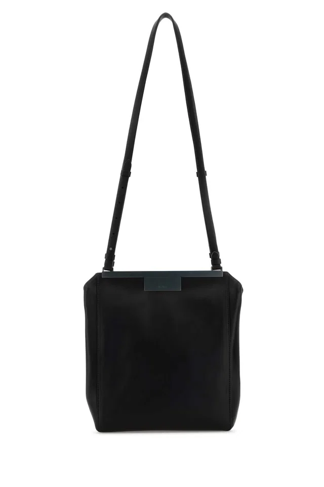 Max Mara Shoulder Bag — Black in Black Leather from HEWI
