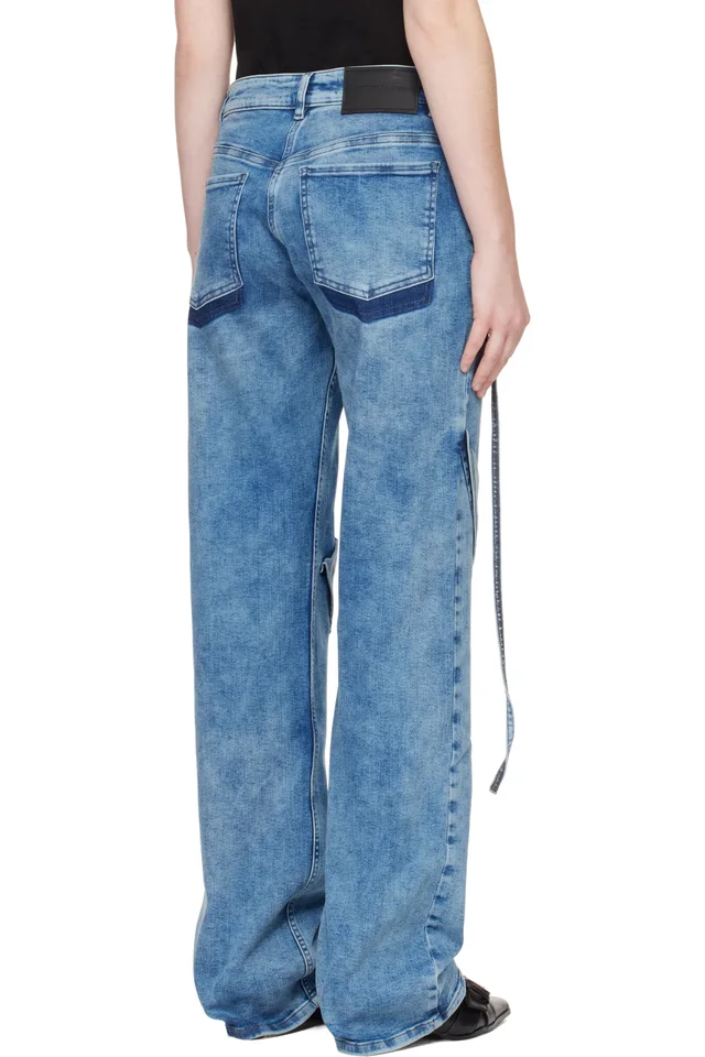 Ottolinger Blue Loose Fit Jeans, photo 3 of 4 from SSENSE
