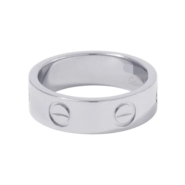 Cartier LOVE Ring Classic Model Size 51/#11 ClassicB4084751/B4084700 18K White Gold in White from GALLERY RARE, photo 2 of 2