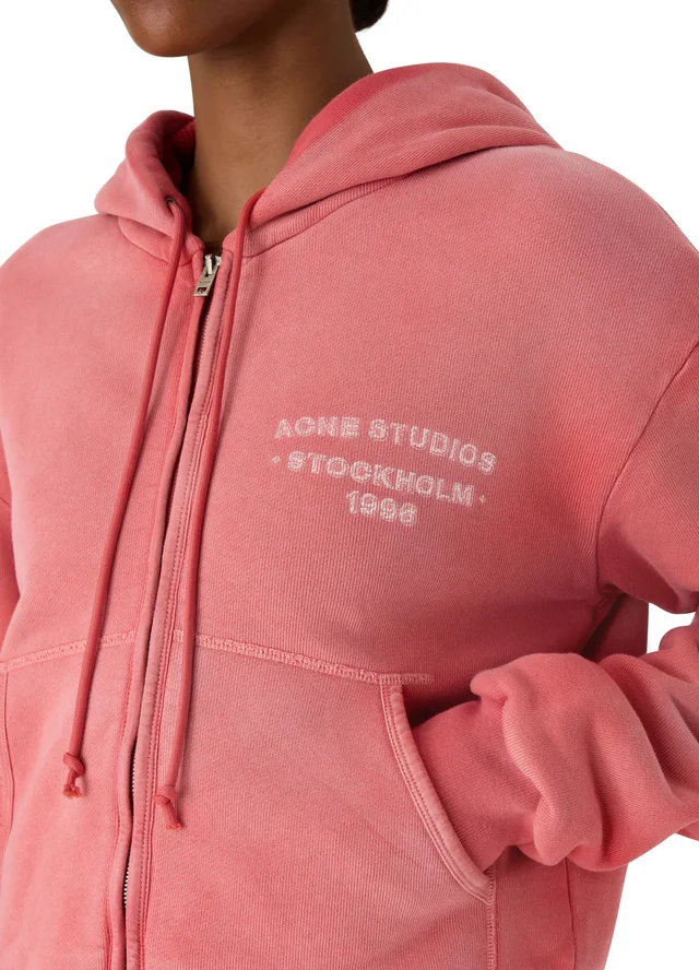 ACNE STUDIOS Hooded sweatshirt in Red 100% cotton, photo 3 of 5 from 24S (US)