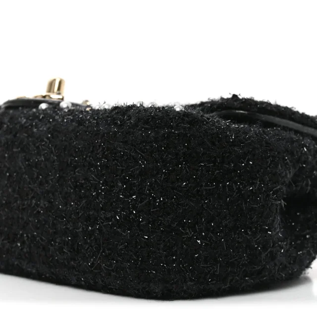 Chanel Pearl Small Cosmos Flap Black in Black Tweed from FASHIONPHILE, photo 10 of 10