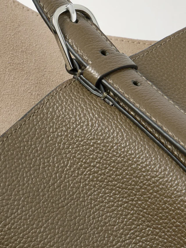 TOTEME Textured-leather tote in taupe 100% Leather, photo 4 of 5 from NET-A-PORTER (Canada)