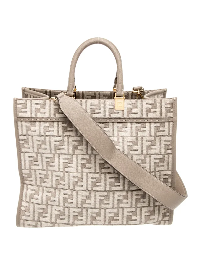 Fendi Zucca FF Sunshine Medium 2023 in Suede from The RealReal