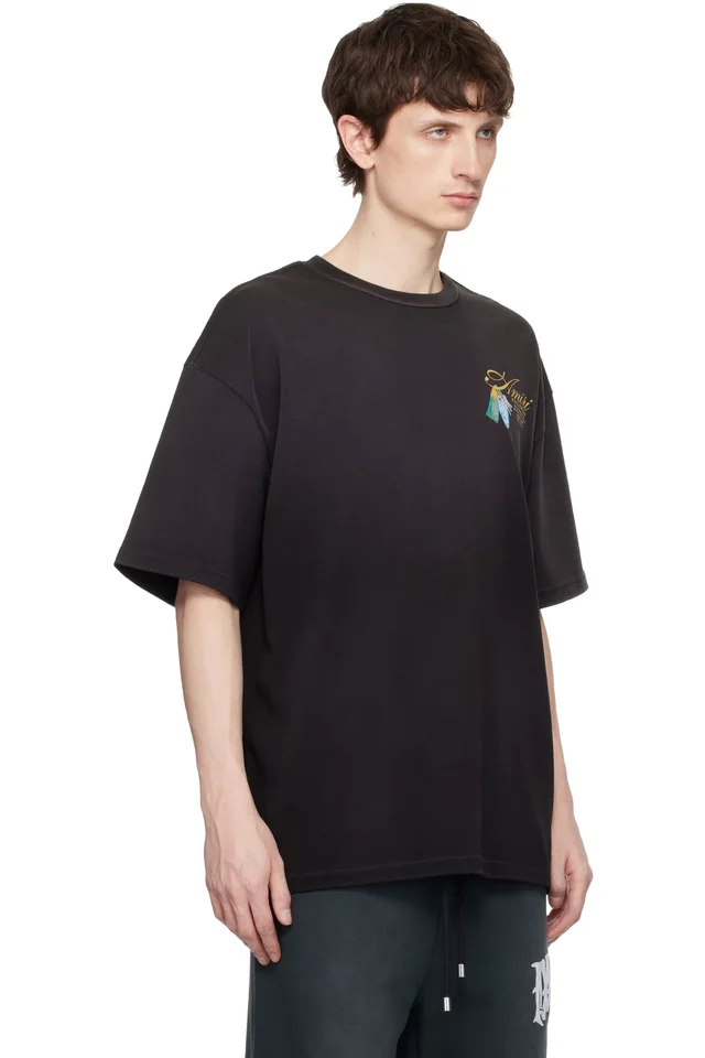 AMIRI Black Chateau Keys T-shirt, photo 2 of 2 from SSENSE