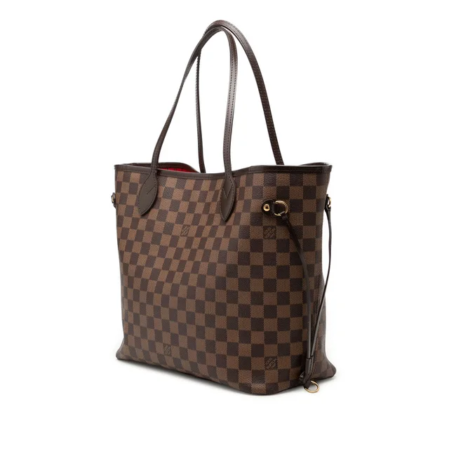 Brown Louis Vuitton Damier Ebene Neverfull MM Tote Bag in Brown Canvas from Designer Revival, photo 2 of 2