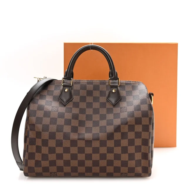 Louis Vuitton Damier Ebene Speedy Bandouliere 30 in Brown Coated canvas from FASHIONPHILE, photo 11 of 11