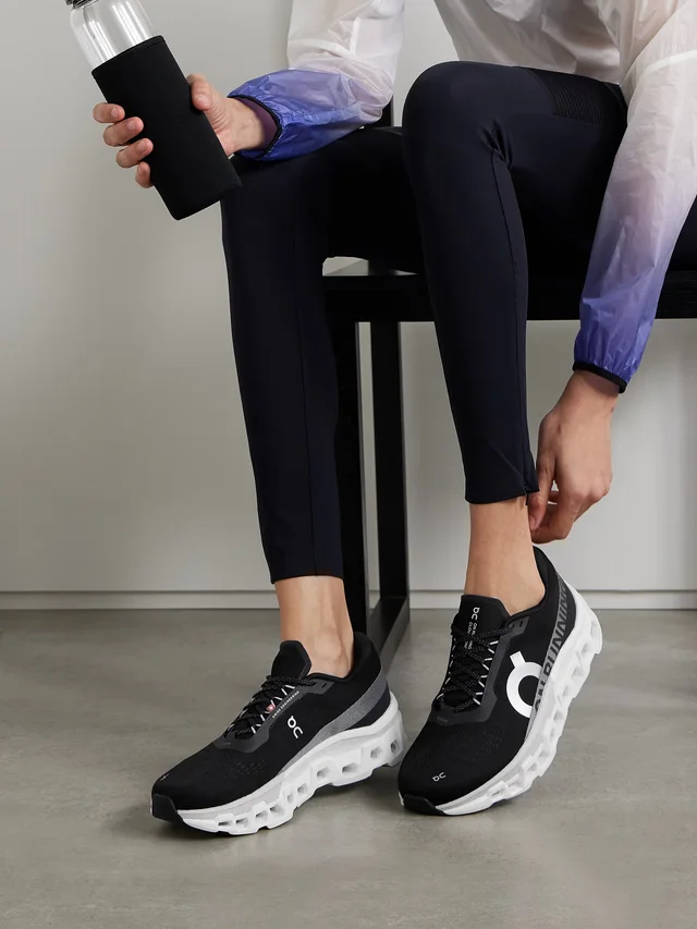 ON Cloudmonster 2 rubber-trimmed mesh sneakers in Black, photo 2 of 2 from NET-A-PORTER (Canada)