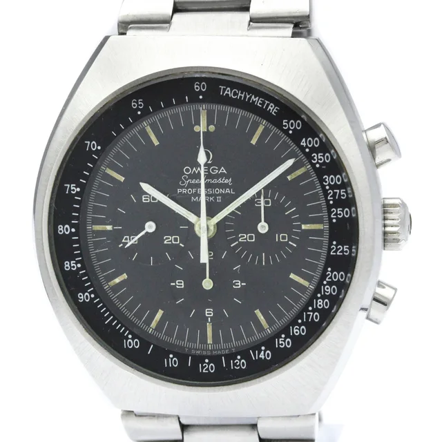Omega Speedmaster Mark II Racing Dial Cal 861 Automatic Watch 145.014 in Black from Elady